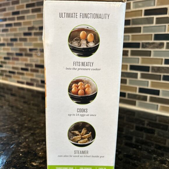 Food Network™ Pressure Cooker Accessory Egg Steamer, Stainless Steel-New - Picture 2 of 3